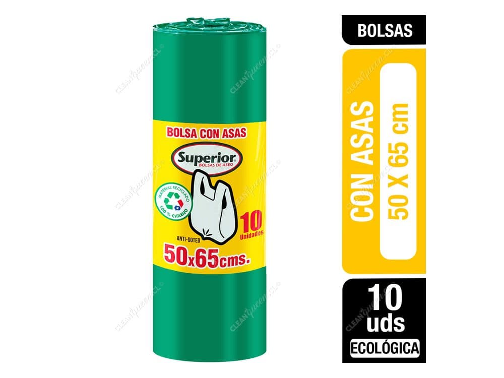 Bolsa de Basura con Asas Superior 50x65