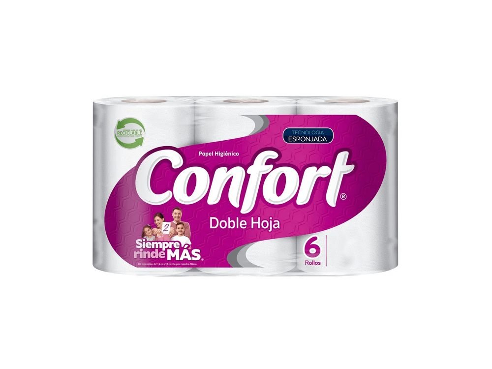 Papel hig. Confort Rendiplus 20 mts (6 rollos)