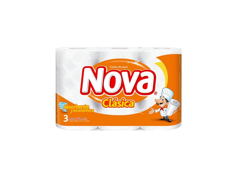 Toalla de papel Nova Clasica 3 rollos