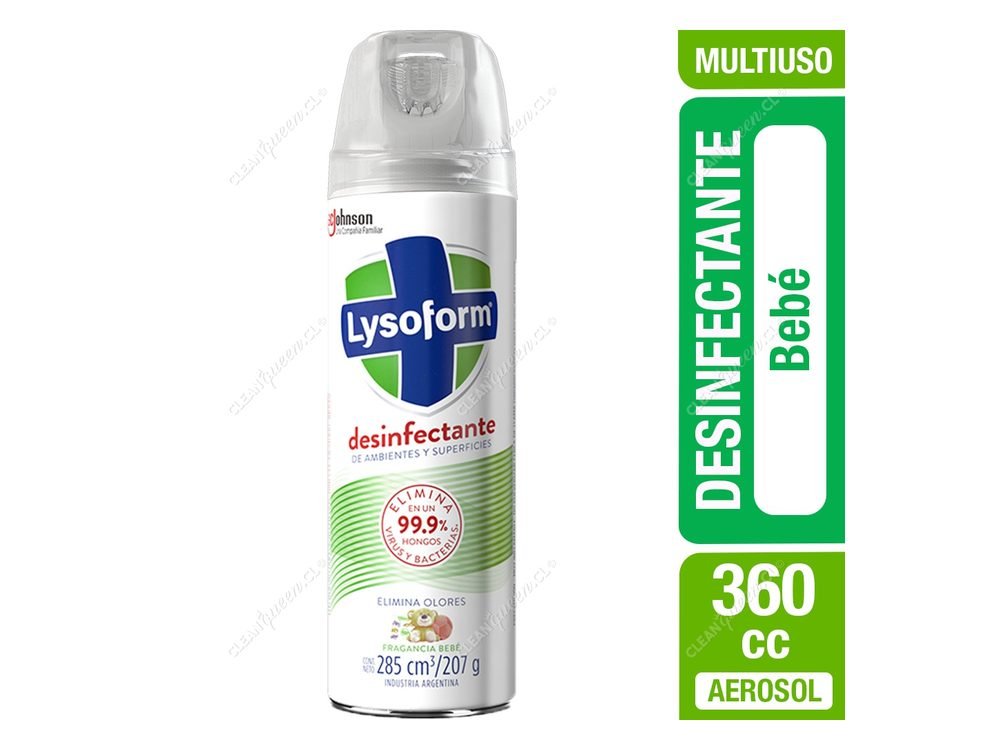 Desinfectante Aerosol Lysoform Aroma Bebé 360 ml