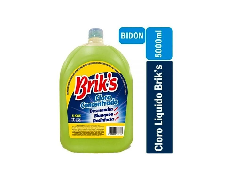 Cloro concentrado Brik´s 5 litros