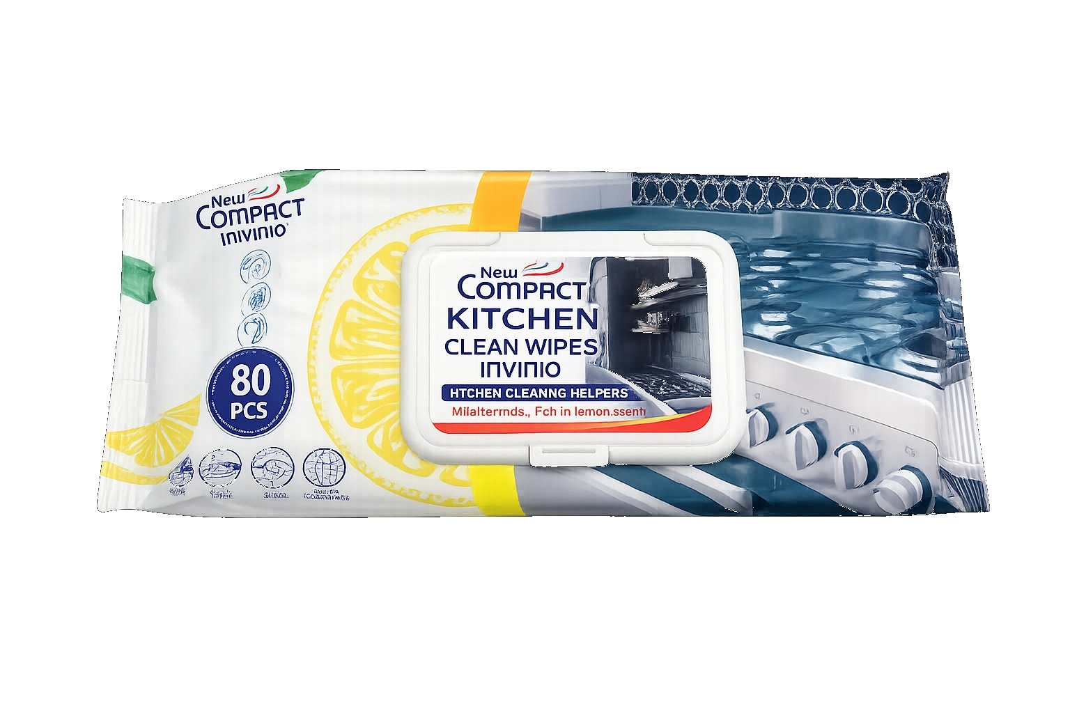 Kitchen Clean Wipes Invinio - Toallitas húmedas para cocina